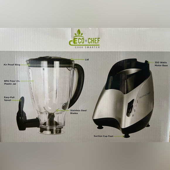 NIB ECO+CHEF 1.5 MARGARITA BLENDER - Picture 2 of 5